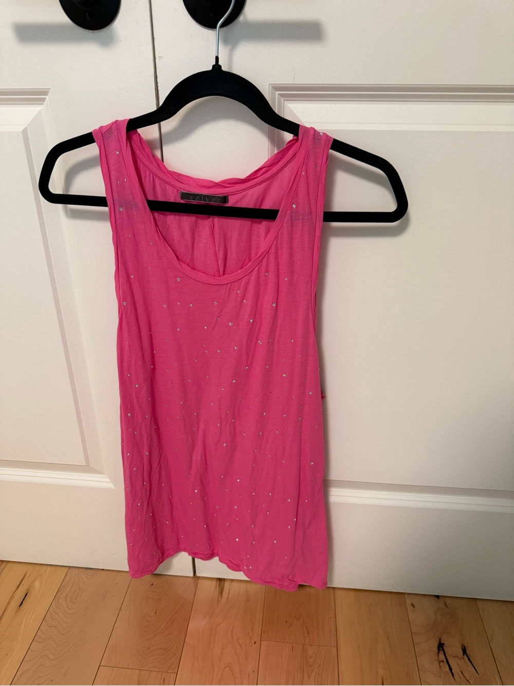 Velvet by Graham & Spencer Hot Pink Embellished Tank